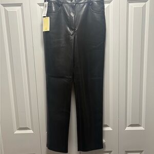 Aritiza Wilfred Black Leather Pants